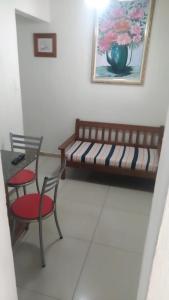 En eller flere senge i et værelse på Casa Temporada - 2 Quartos