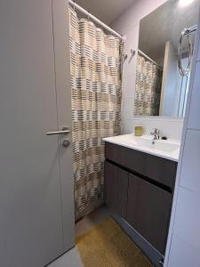 Et badeværelse på Exclusivo Departamento Stgo Centro