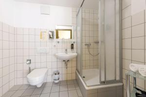 Koupelna v ubytování Watzdorfer Geleitschenke und Herberge