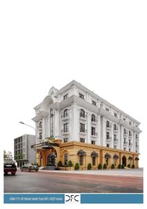 a rendering of a building on a street at Khách sạn Robin Gia Nghĩa in Gia Nghĩa