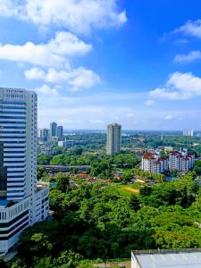 a view of a city from a building at Twin Galaxy Residences Johor Bahru @ UHA in Johor Bahru