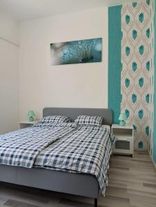 Posteľ alebo postele v izbe v ubytovaní Happy Bunnies Apartman II - Siófok