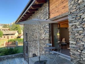 Balkón nebo terasa v ubytování Chalet Del Sole