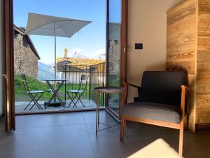 Posezení v ubytování Chalet Del Sole