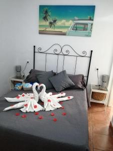 Postel nebo postele na pokoji v ubytování La magia del sur