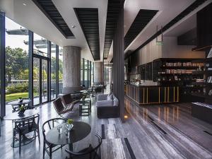 Posezení v ubytování Shenzhen O Hotel
