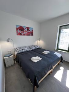 Letto o letti in una camera di Lujza Apartman