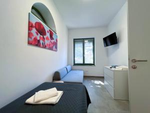 Letto o letti in una camera di Lujza Apartman