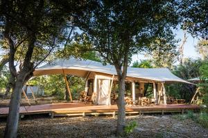 Zahrada ubytování Amber River Camp