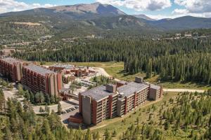 an aerial view of a resort in the mountains at Beaver Run Resort Studio in Breckenridge