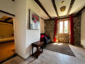 Posedenie v ubytovaní Presbytère de Chauffour-sur-Vell