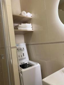 Kuchyň nebo kuchyňský kout v ubytování Apartman Hestia
