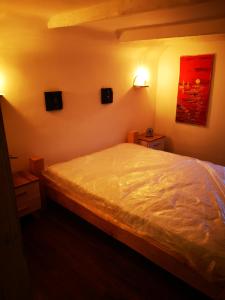 Postel nebo postele na pokoji v ubytování Maciejówka