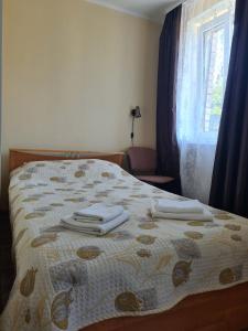Voodi või voodid majutusasutuse Laine guesthouse toas