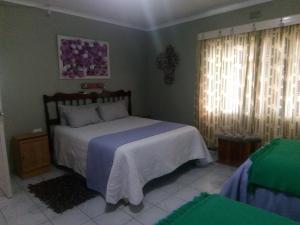 a bedroom with a bed in a room at Marnalé Oornagwoonstel in Piet Retief