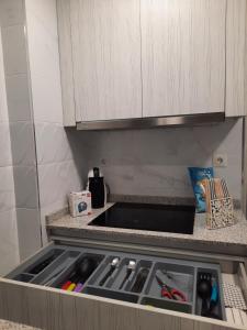 Kuchyňa alebo kuchynka v ubytovaní Apartamento Costa de Almería a 50m Playa San Miguel
