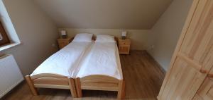 Posteľ alebo postele v izbe v ubytovaní Apartament Orkisz
