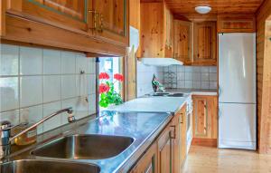 Kuchyňa alebo kuchynka v ubytovaní Cozy Home In Strmsund With Lake View