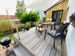 Balkón nebo terasa v ubytování Relax apartmány na statku u Orlické přehrady