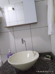 Koupelna v ubytování Cantinho Bonsai
