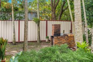 A garden outside Bromeliads