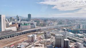Nespecifikovaný výhled na destinaci Okajama nebo výhled na město při pohledu z hotelu