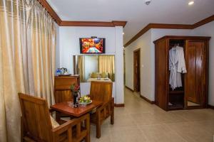 TV a/nebo společenská místnost v ubytování Angkor Leap Hotel