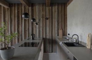 Kuchyň nebo kuchyňský kout v ubytování Tilia authentic home, butikowe apartamenty nad morzem