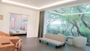 A seating area at K Gallery Hotel