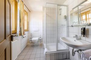 Koupelna v ubytování Watzdorfer Geleitschenke und Herberge