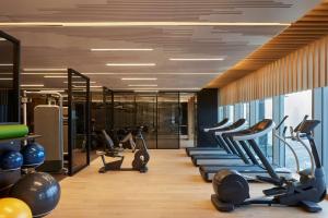 Das Fitnesscenter und/oder die Fitnesseinrichtungen in der Unterkunft Park Hyatt Jakarta