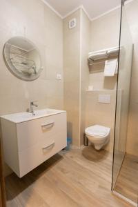 Koupelna v ubytování Hotel Nicoleta