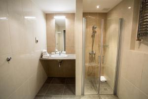 Koupelna v ubytování Hotel Orle