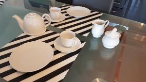 Kaffee-/Teezubehör in der Unterkunft Ferienwohnungen Brasse