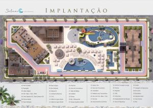 un plan de emplazamiento de un complejo en SALINAS EXCLUSIVE RESORT en Salinópolis