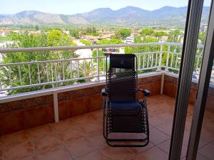 Balkón alebo terasa v ubytovaní 3 bedrooms apartement at Benicassim 50 m away from the beach with furnished terrace and wifi