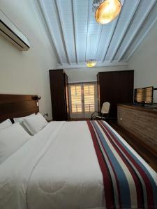 a bedroom with a large bed in a room at Loft em Brotas in Brotas