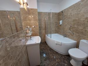 Kúpeľňa v ubytovaní Hotel u Liska