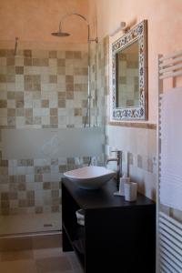 Koupelna v ubytování B&B Il Giarolo