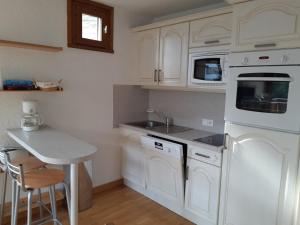 Kuchyňa alebo kuchynka v ubytovaní Les Deux Alpes - Appartement 2 pièces, 6 personnes, 42m², au pied des pistes avec garage privatif - FR-1-516-182 + 5 fotografií