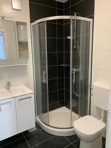 Kúpeľňa v ubytovaní Family-friendly apartments with swimming pools Sutivan, Brac - 15665