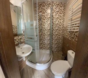 Kúpeľňa v ubytovaní Complex Zolota Pidkova