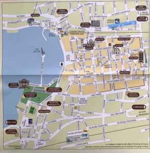 a map of the city of dubrovnik at Casa Di Marco in Como