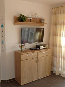 TV a/nebo společenská místnost v ubytování Heubude