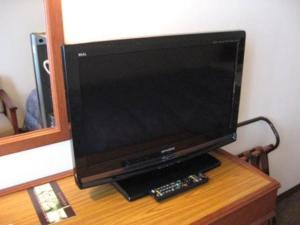 a flat screen tv sitting on top of a table at Grand Plaza Nakatsu Hotel - Vacation STAY 28283v in Nakatsu +16 photos