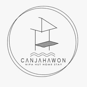 um logótipo para uma estadia em casa em Canjahawon Nipa Hut Homestay em Siquijor