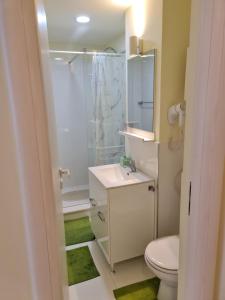 Koupelna v ubytování Apartamentul ALB + 37 fotografií