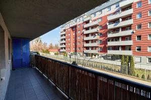 Balkón alebo terasa v ubytovaní Apartament Spiżowa z Balkonem Wrocław by Noclegi Renters