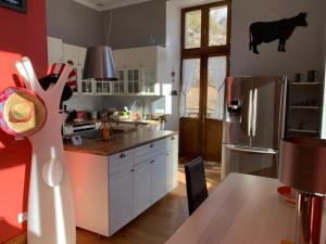 Kuchyňa alebo kuchynka v ubytovaní Magnifique appartement 8 couchages dans villa historique