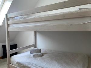 Postel nebo postele na pokoji v ubytování Kleine Robbe